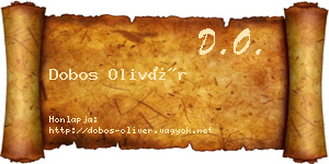 Dobos Olivér névjegykártya